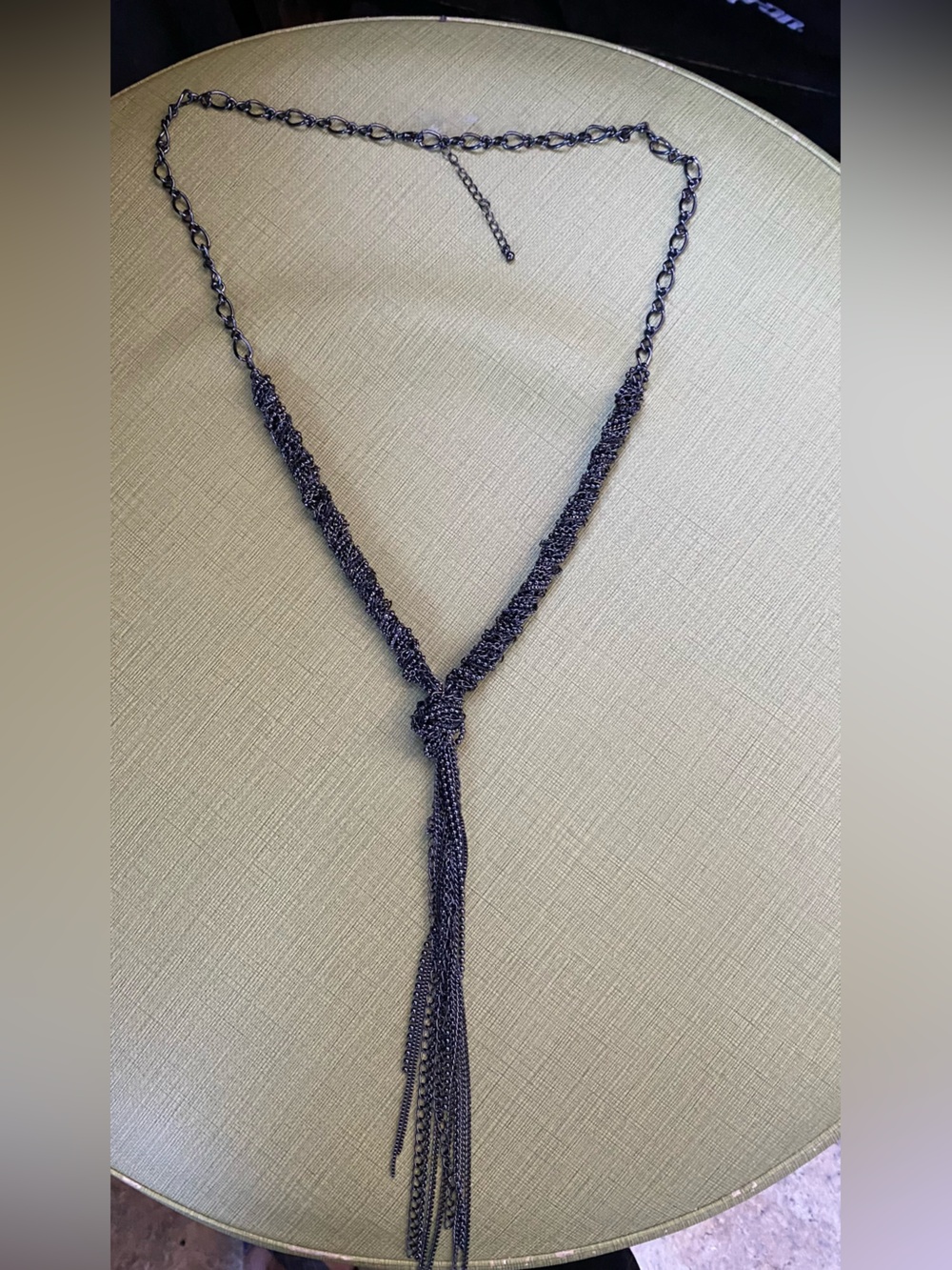 Black Rope-Knot Tassel Women’s Necklace - Unbranded